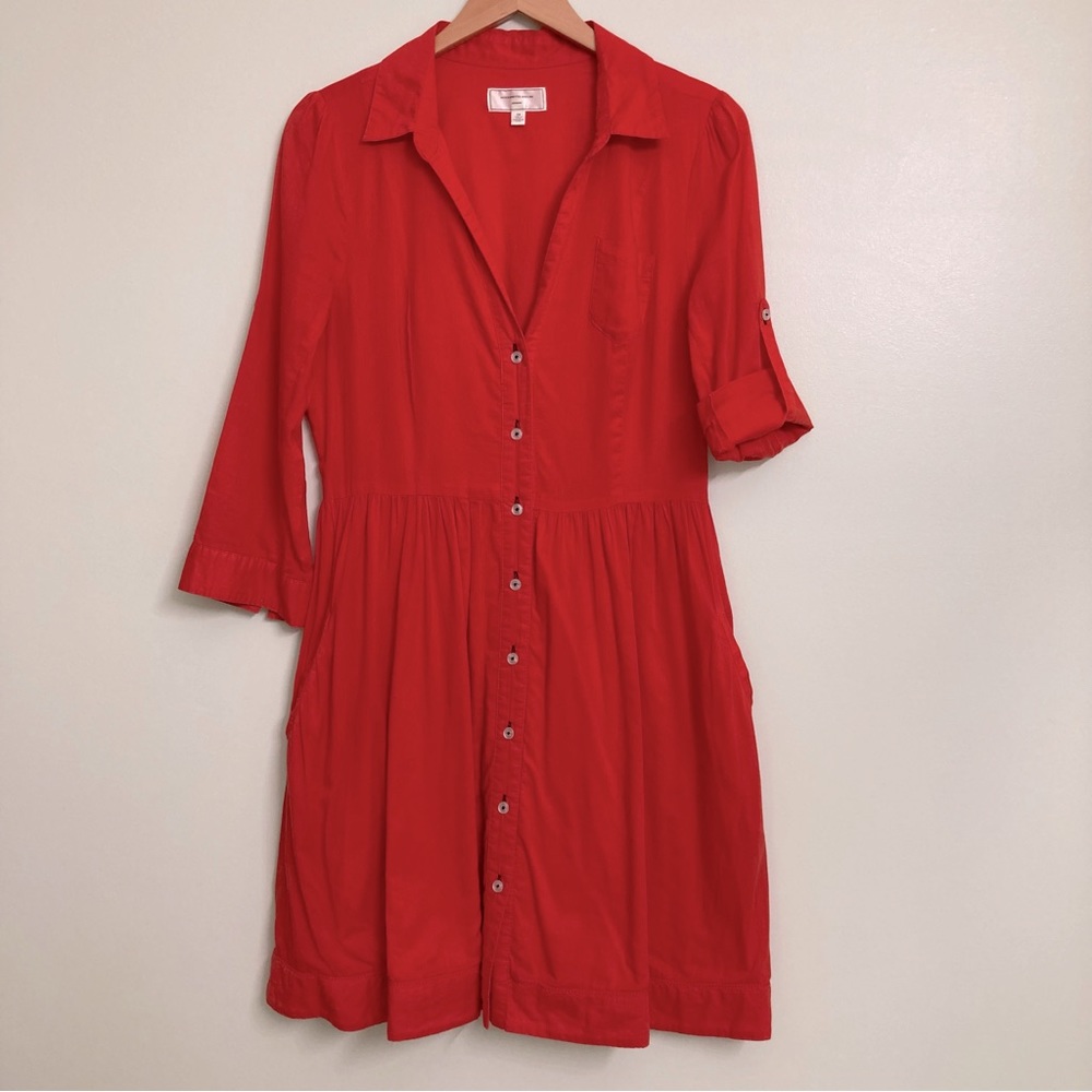 Moulinette Soeurs cotton shirt dress with pockets!